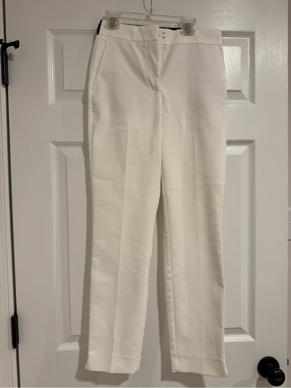 Zara Cream Wide-Leg High-Rise Trousers